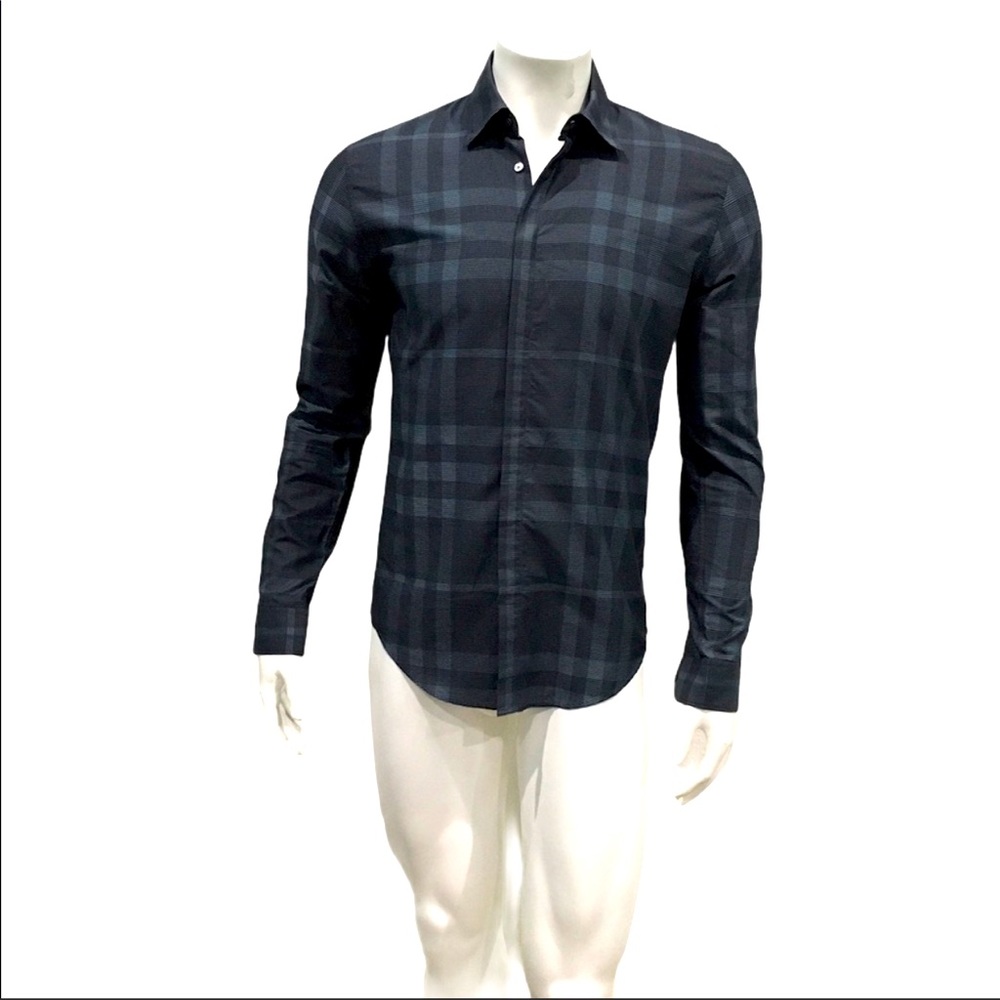 Burberry london mens black nova check shirt size S